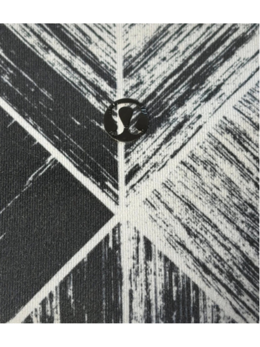 Women's Lululemon Leggings Size S Black White Patterned Athletic Pants - Picture 4 of 4